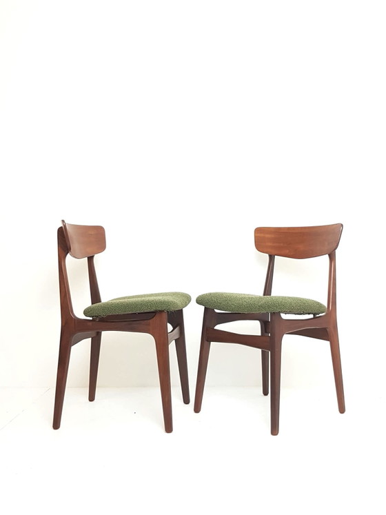 2 sedie da pranzo vintage in teak Schiønning & Elgaard – Legno, Poliestere (photo 12 of 12)