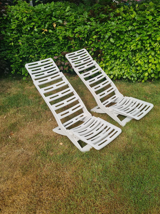 2 Fanini Fain Ascoli Piceno Maratea Strandstoelen Jaren 70 Italië