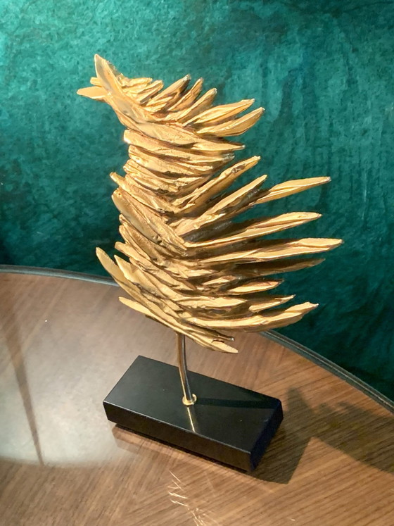 Criniere di Leone - Bronzo/Metallo Oro Fine - Philippe Cheverny (1970) – Sculture, Ottone (photo 6 of 15)