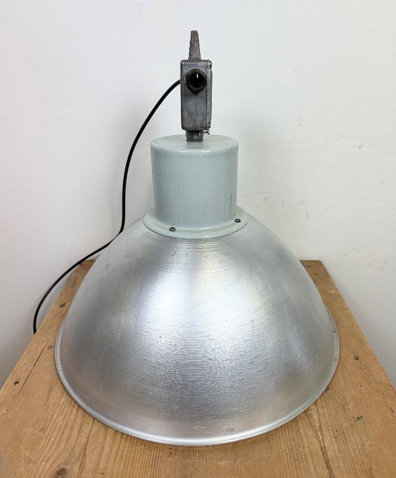 Image 1 of Grande lampada a sospensione industriale in alluminio di Elektrosvit, anni '60