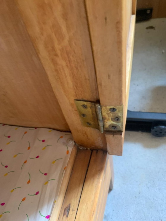 Image 1 of Vintage Kersenhouten Kast met Lades en Opzetstuk