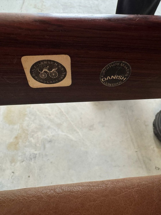 Image 1 of Rare safari armchair Erik Wørts Niels Eilersen Mid Century 60s