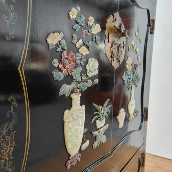 Meuble de mariage chinois vintage, vaisselier, buffet. Style Japandi chinois – Stone (photo 13 of 13)