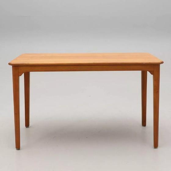 Image 1 of Vintage Scandinavian walnut coffee table by Carl Malmsten - Sweden - 1960s