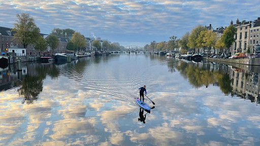 Paddler on Amstel