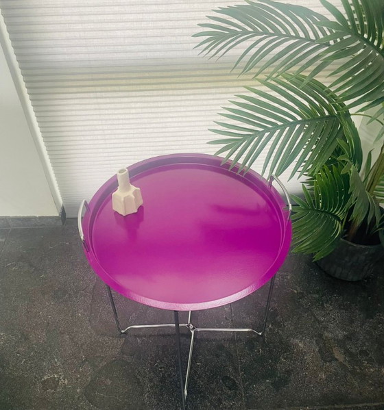 Image 1 of Table à plateau vintage violet Haku Möbel