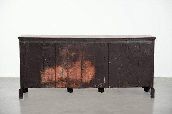 Image 1 of Beautiful, large, and functional 18th-century antique English oak sideboard/English low dresser with its original fittings.