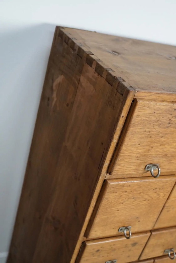 Image 1 of Alter deutscher Apothekerschrank aus Kiefer und Eiche, 1950er Jahre