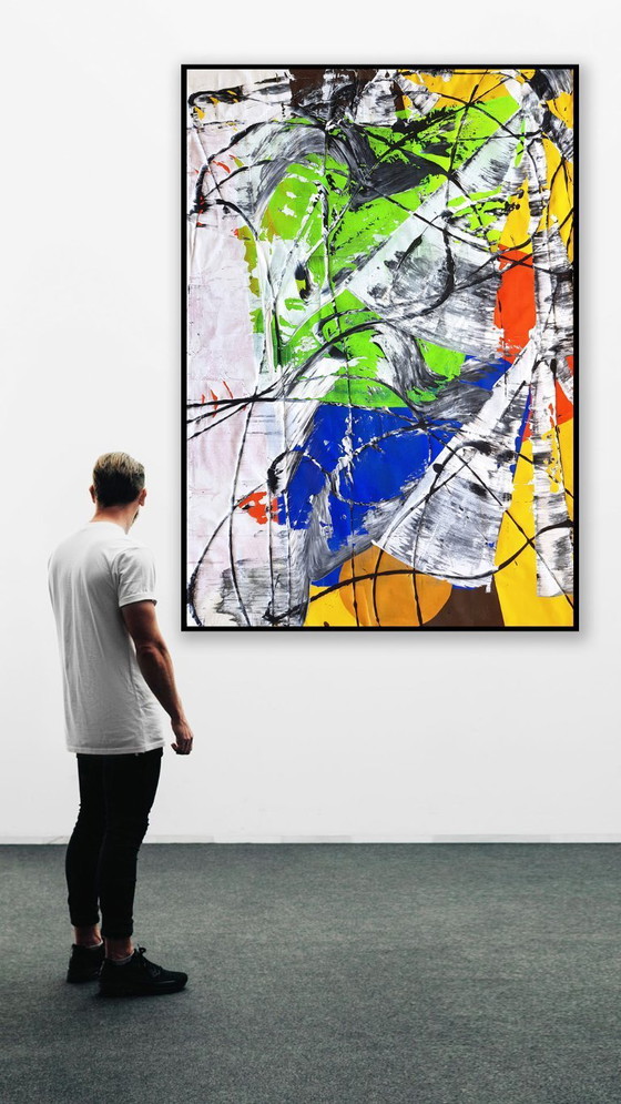 Image 1 of Jürgen Angeler - Green Gemstone - 200 x 140 cm