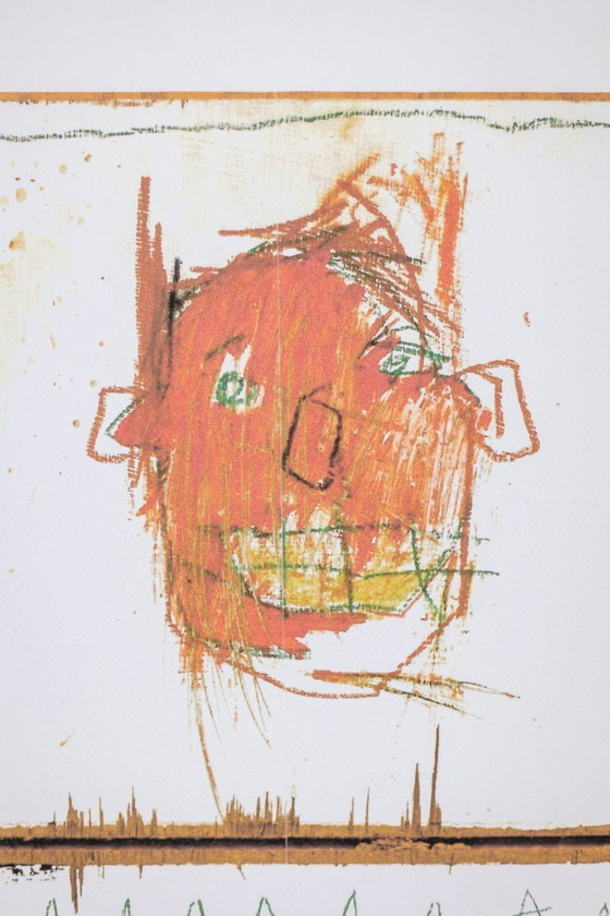 Image 1 of Jean-Michel Basquiat.  Serigrafia numerata a colori. 1990 circa.