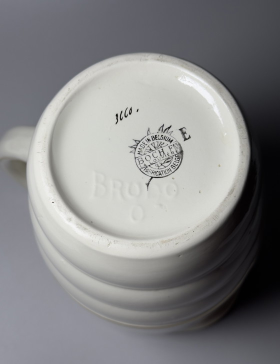 Image 1 of Boch Frères La Louvière Art Deco Big Pitcher, Belgium, c. 1920s–1930s