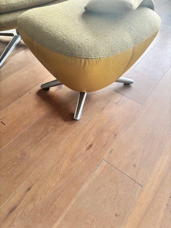 Image 1 of Prachtige Leolux Caruzzo met voetenbank en hoofdsteun