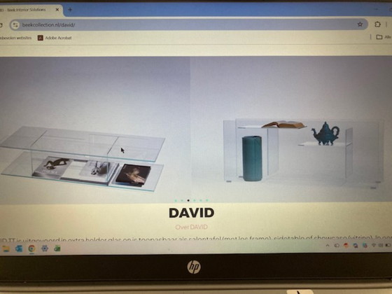 Image 1 of Magnifique table basse en verre (Beek, modèle David)