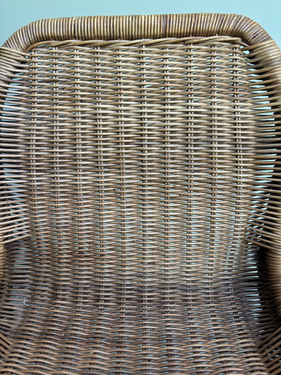 2 sedie da pranzo Dirk Van Sliedregt – Metal, Rattan (photo 10 of 15)