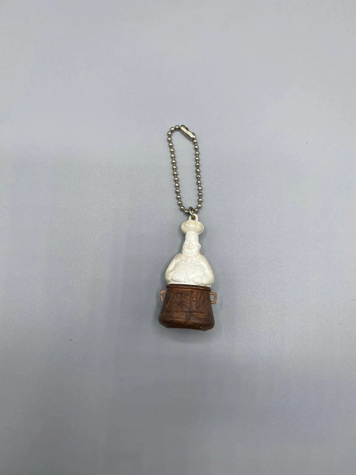 Amieux Frères Promotional Keychain - Chef Mascot – portemonnees klein lederwaren, Retro