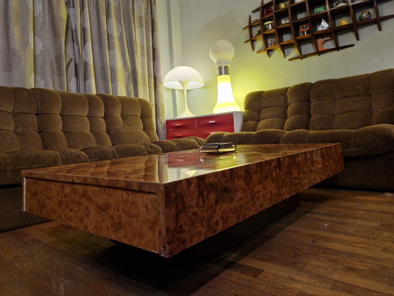 Image 1 of 🟡🟤 Vintage salontafel uit de jaren 70 - wortelhout, Italiaans design, Roche Bobois