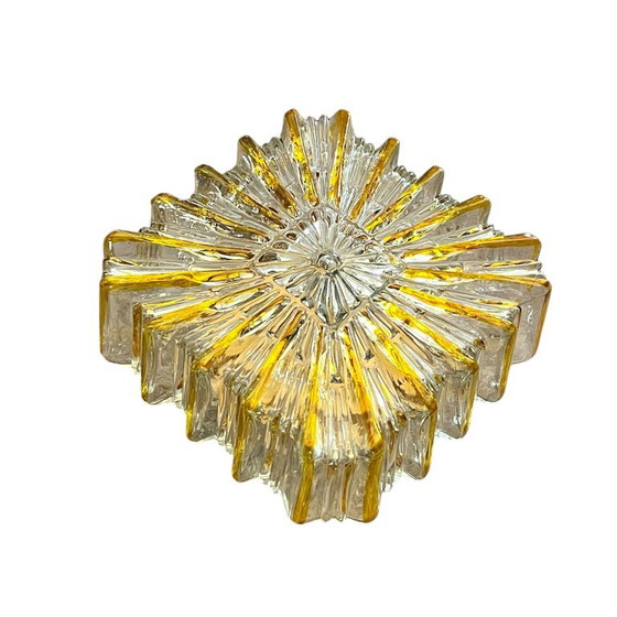 Grote Vierkante Zon Glas Wandlamp of Plafondlamp Type Limburg – Glashütte Limburg, Wandlampen (photo 9 of 9)