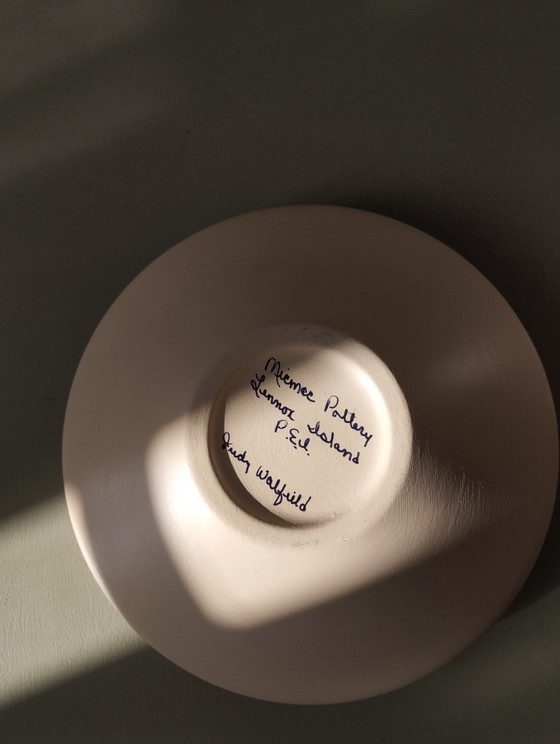 Image 1 of Photophore décor gravé MicMac Pottery Walfield Artisanat Indien Amérique du Nord