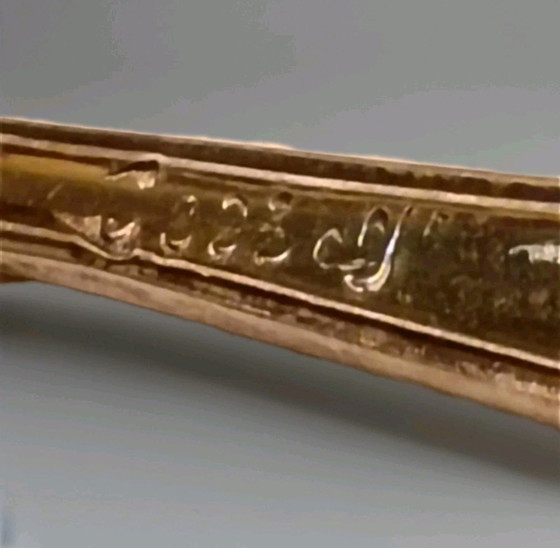 Image 1 of 5 cuillères à thé en argent des années 1960