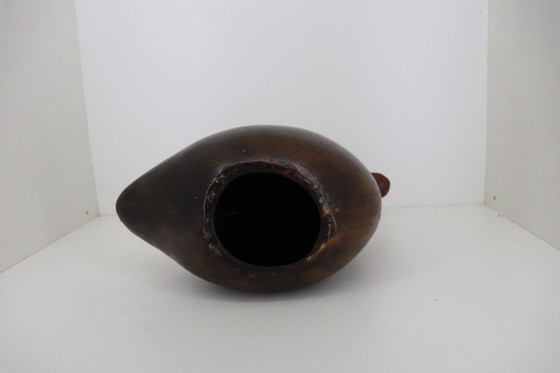 Bellissima anatra vintage messicana in ceramica Tonalá di grandi dimensioni (XL) - 37 cm – Sculture (photo 6 of 6)