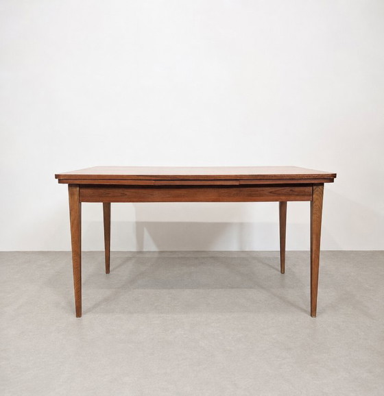 Scandinavian Extendable Teak Dining Table, Circa 1960 – Wood (photo 9 of 9)