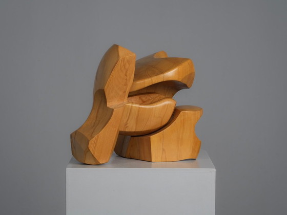 Scultura astratta in legno ad incastro, Joop van Bergen, Paesi Bassi, anni '80 – Sculture, Wood (photo 3 of 9)