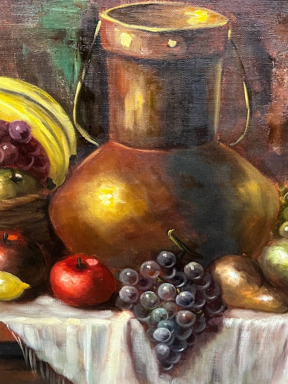 Still life with fruits. – Paintings & Drawings, Canvas (photo 4 of 7)