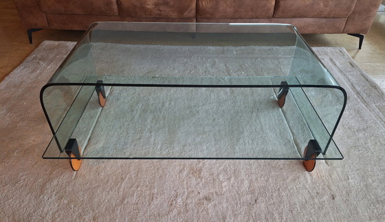 Image 1 of Glazen Ponte salontafel  door Angelo Cortesi voor Fiam Italia.