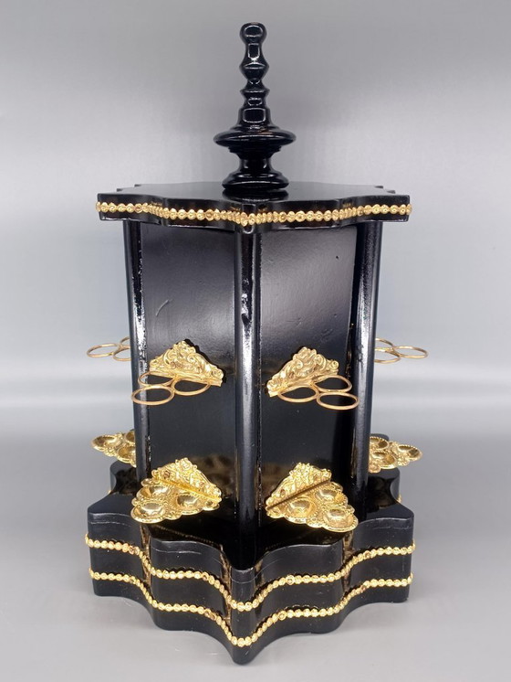 Image 1 of cave ou manège à cigares en forme de kiosque d'époque Napoléon III XIXème