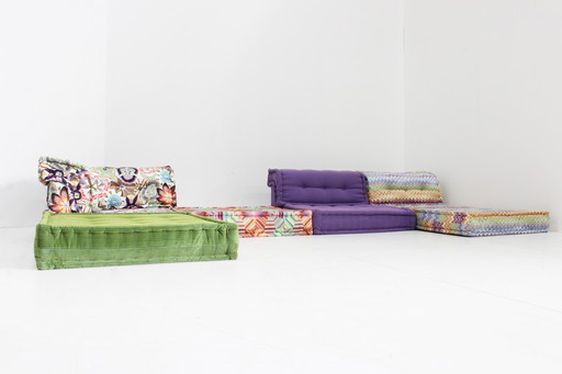Roche Bobois Mah Jong Canapé modulable Missoni Tissu Hans Hopfer