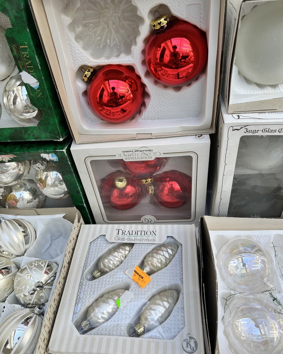 Image 1 of 🎄 Large vintage Christmas tree baubles – Inge-Glas, Krebs & Sohn, Tradition
