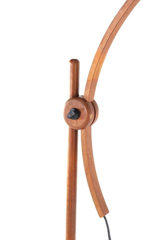 Image 1 of Lampadaire Domus « Arcea » en teck vintage