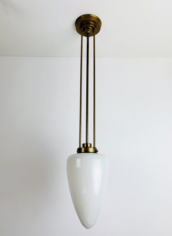 Image 1 of Lampada a sospensione Art Déco di metà secolo in stile scandinavo