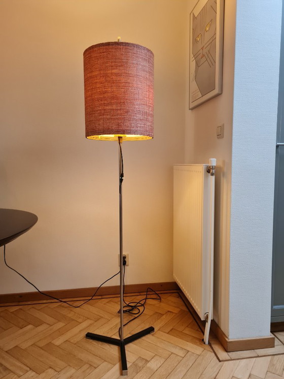 Image 1 of Staande design vloerlamp met lampenkap, jaren 60