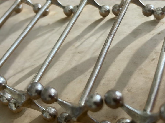 Image 1 of Set of 5 Vintage Knife Plates - Krupp Berndorf - Silver plated