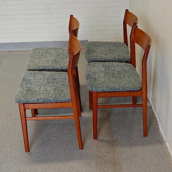 Image 1 of Chaises de salle à manger vintage en teck Formule