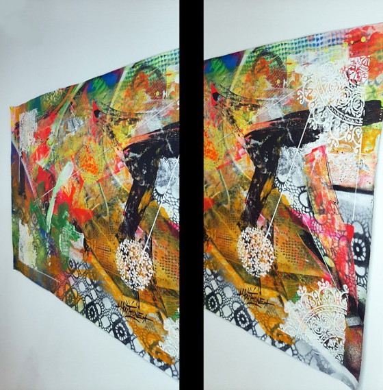 Image 1 of JUVENTUD - Pulso Cromático - Lienzo de artista