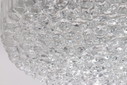 Plafonnier en verre Mid Century Glashutte