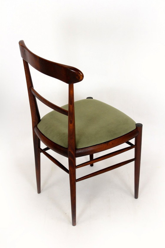 Image 1 of Gerestaureerde eethoek in mid-century modern stijl, Tsjechoslowakije, jaren 60, set van 7