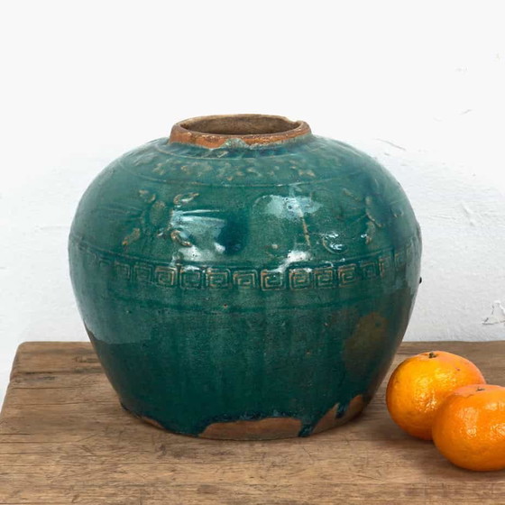 Vaso in ceramica antico verde smeraldo (c.1820) #6 – Vasi (photo 4 of 9)