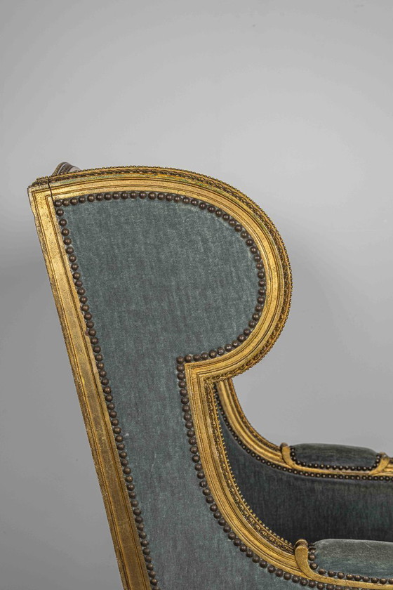 Image 1 of Prachtige bergère oorfauteuil Louis XVI