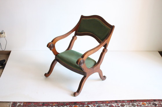 Image 1 of Viktorianischer metamorpher Gebetshocker und Stuhl Prie Dieu