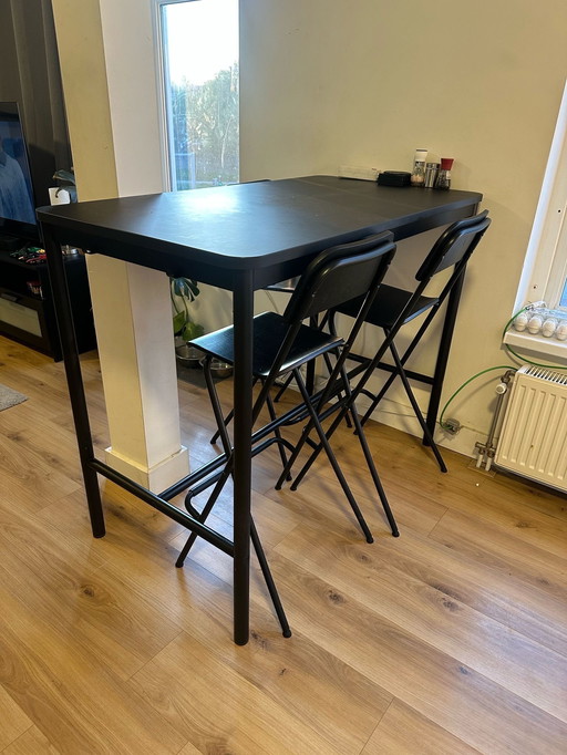 High Table Included with 3 High Chairs
