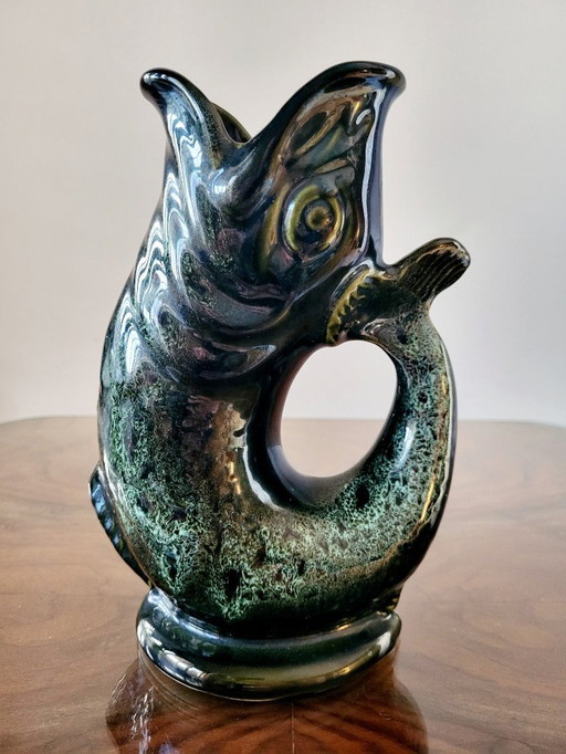 Vintage Keramik-Wasserkrug oder Vase, Fosters Studio Pottery Gurgle