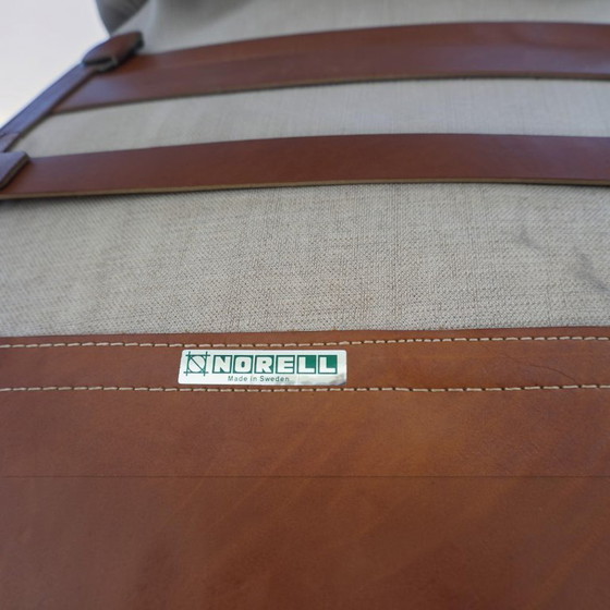 Arne Norell Inca fauteuil met voetenbank – Originele corduroy bekleding, 1970 – Textile, Vintage (photo 15 of 21)