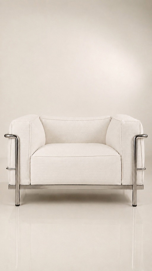 2 chauffeuses LC3 de Le Corbusier
