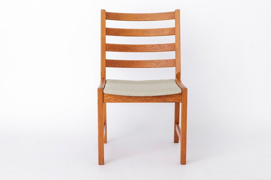 Image 1 of Set of 6 Kurt Østervig Oak Dining Chairs for KP Møbler, Danish Mid Century Chairs 1960s, Arm & Side Chairs