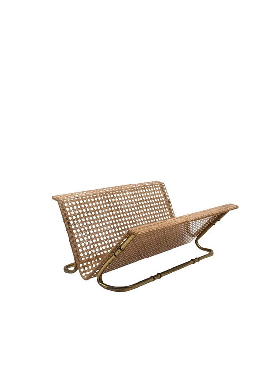 Image 1 of Zeitschriftenständer im Hollywood-Regency-Stil, Italien, 1970er Jahre