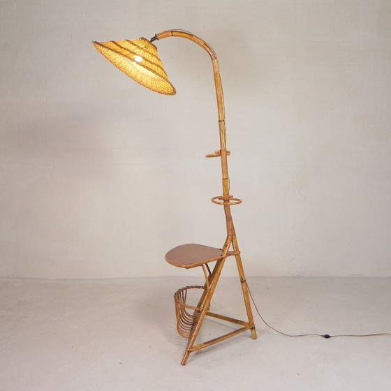 Image 1 of Standing bamboo lamp, 1950s