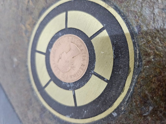 Nederlandse Salontafel van Paul Kingma, jaren 80 – Koffietafelboeken, Copper, Brass, Brutalist (photo 4 of 17)